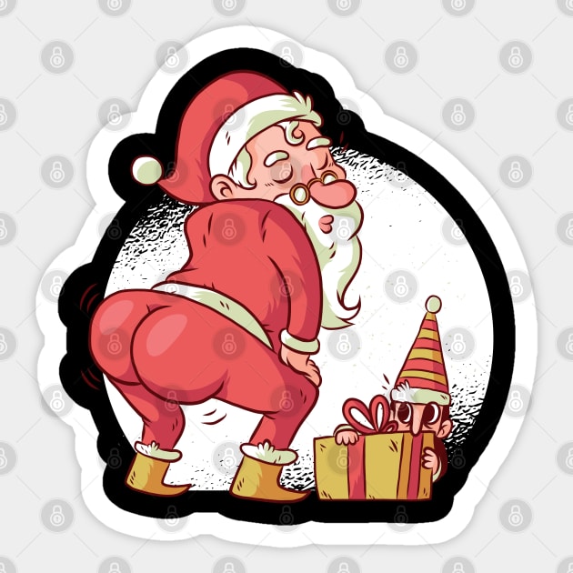 Twerking Santa Sticker by madeinchorley